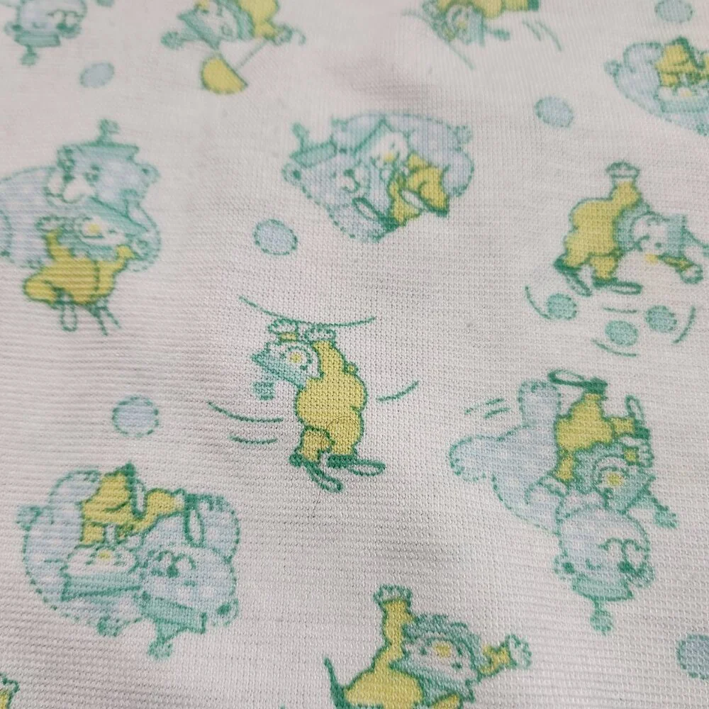 VTG Carters Newborn Sleep Bag Sack Layette Bears Clowns Green Newborn 3M